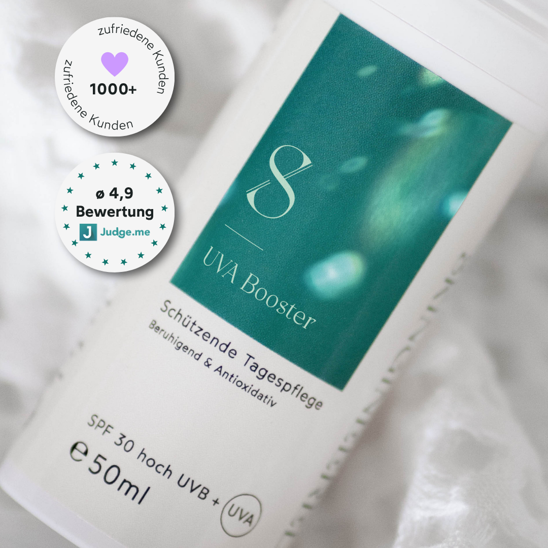 moderne Slow-Aging Tagescreme mit UVA 55, feuchtigkeitsspendend, nicht fettend, ideal unter Make-up
