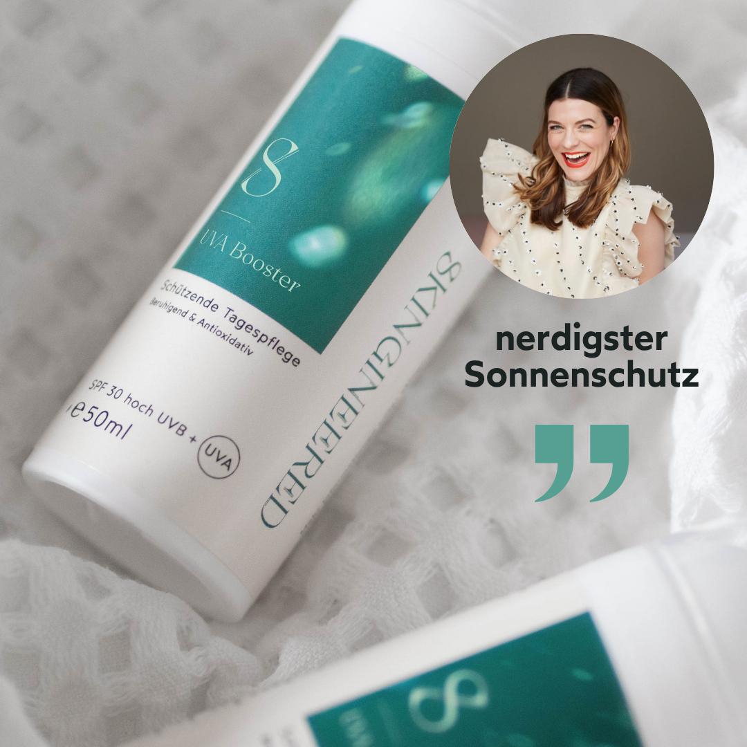 Hanna Schumi betitelt den UVA-Booster als nerdigsten SPF auf dem Markt.